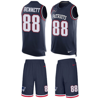 Nike Patriots #88 Martellus Bennett Navy Blue Team Color Men's Stitched NFL Limited Tank Top Suit Jersey Nike Patriots #88 Martellus Bennett Navy Blue Team Color Men's Stitched NFL Limited Tank Top Suit Jersey