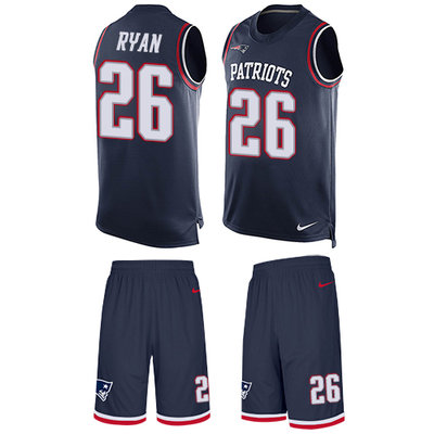 Nike Patriots #26 Logan Ryan Navy Blue Team Color Men's Stitched NFL Limited Tank Top Suit Jersey Nike Patriots #26 Logan Ryan Navy Blue Team Color Men's Stitched NFL Limited Tank Top Suit Jersey