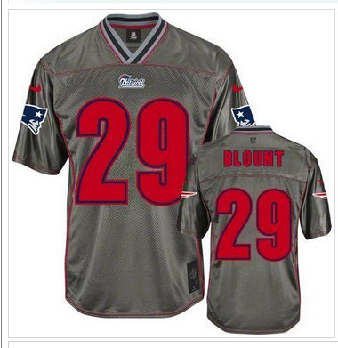 New New England Patriots #29 LeGarrette Blount Grey NFL Elite Vapor Jersey