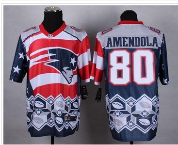 New New England Patriots #80 Danny Amendola Navy Blue NFL Elite Noble Fashion Jersey