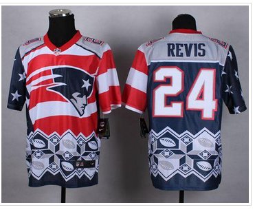 New New England Patriots #24 Darrelle Revis Navy Blue NFL Elite Noble Fashion Jersey
