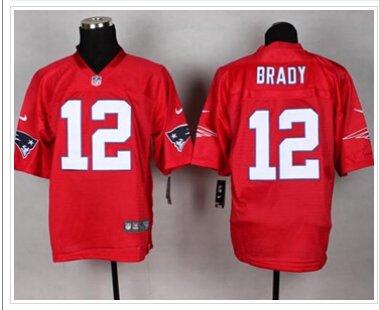 New England Patriots #12 Tom Brady Red NFL Elite QB Practice Jersey New England Patriots #12 Tom Brady Red NFL Elite QB Practice Jersey
