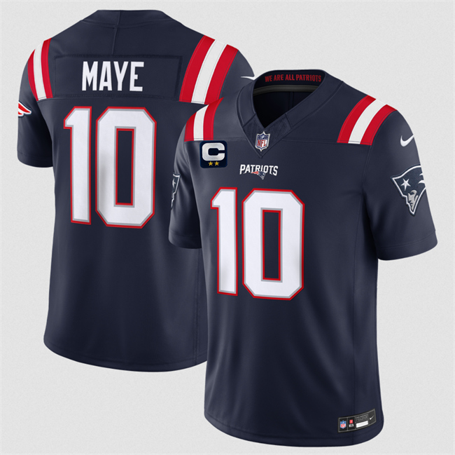 Men's New England Patriots #10 Drake Maye Navy 2026 F.U.S.E. 2-Star C Pach Vapor Limited Stitched Football Jersey Men's New England Patriots #10 Drake Maye Navy 2026 F.U.S.E. 2-Star C Pach Vapor Limited Stitched Football Jersey