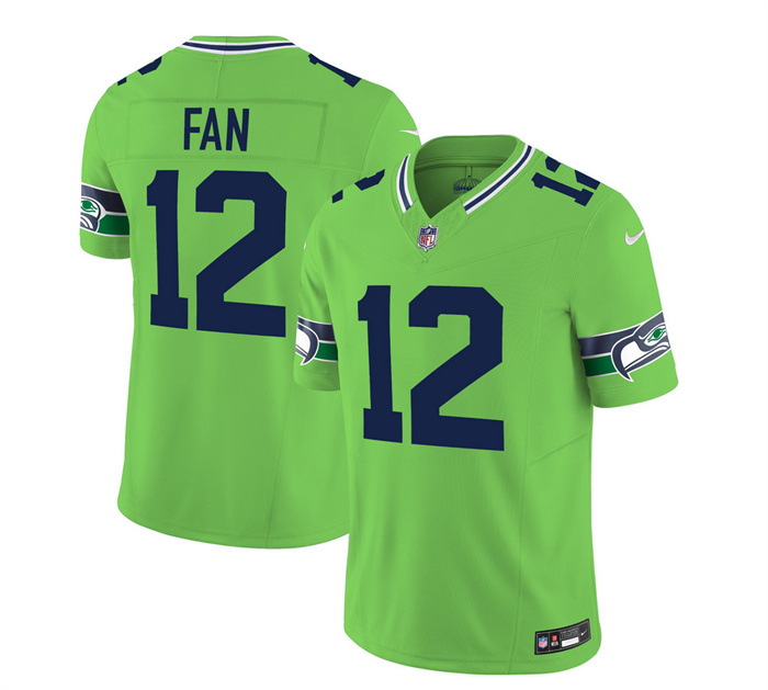 Men's Seattle Seahawks #12 Fan 2023 F.U.S.E. Green Limited Stitched Football Jersey Men's Seattle Seahawks #12 Fan 2023 F.U.S.E. Green Limited Stitched Football Jersey