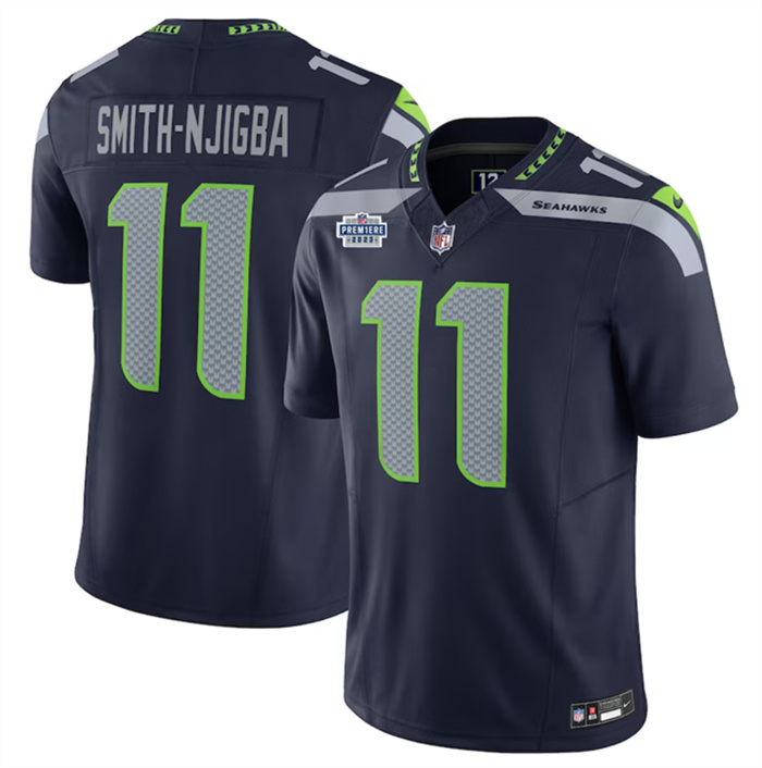 Men's Seattle Seahawks #11 Jaxon Smith-Njigba Navy 2023 F.U.S.E. Vapor Limited Stitched Football Jersey Men's Seattle Seahawks #11 Jaxon Smith-Njigba Navy 2023 F.U.S.E. Vapor Limited Stitched Football Jersey
