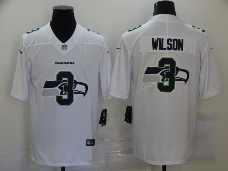 Nike Seahawks 3 Russell Wilson White Shadow Logo Limited Jersey Nike Seahawks 3 Russell Wilson White Shadow Logo Limited Jersey