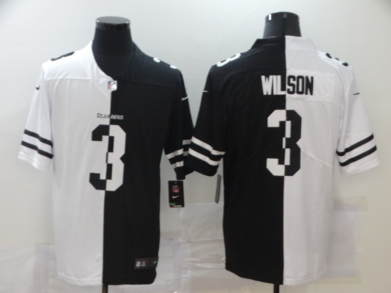 Nike Seahawks 3 Russell Wilson Black And White Split Vapor Untouchable Limited Jersey Nike Seahawks 3 Russell Wilson Black And White Split Vapor Untouchable Limited Jersey