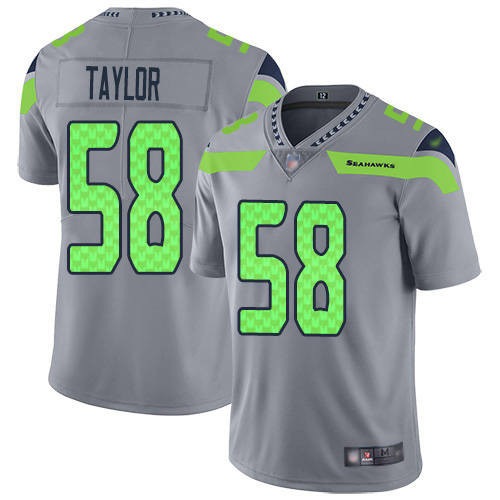 Nike Seahawks #58 Darrell Taylor Gray Men's Stitched NFL Limited Inverted Legend Jersey Nike Seahawks #58 Darrell Taylor Gray Men's Stitched NFL Limited Inverted Legend Jersey