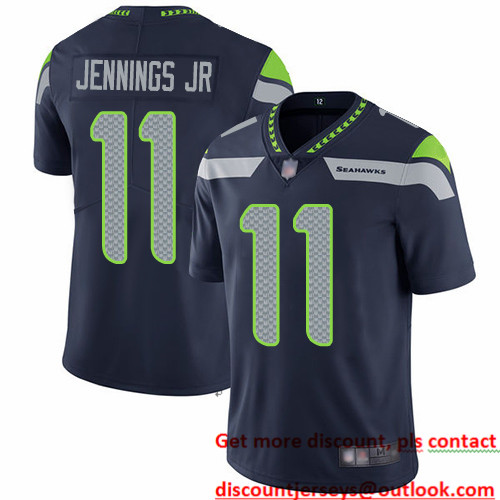 Seahawks #11 Gary Jennings Jr. Steel Blue Team Color Men's Stitched Football Vapor Untouchable Limited Jersey Seahawks #11 Gary Jennings Jr. Steel Blue Team Color Men's Stitched Football Vapor Untouchable Limited Jersey