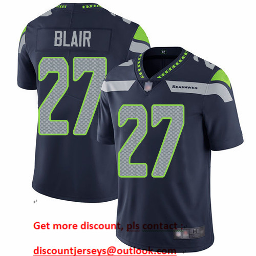 Seahawks #27 Marquise Blair Steel Blue Team Color Men's Stitched Football Vapor Untouchable Limited Jersey Seahawks #27 Marquise Blair Steel Blue Team Color Men's Stitched Football Vapor Untouchable Limited Jersey