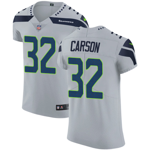 Nike Seahawks #32 Chris Carson Grey Alternate Men's Stitched NFL Vapor Untouchable Elite Jersey Nike Seahawks #32 Chris Carson Grey Alternate Men's Stitched NFL Vapor Untouchable Elite Jersey