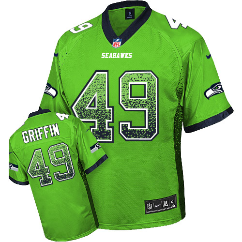 Nike Seahawks #49 Shaquem Griffin Green Men's Stitched NFL Elite Drift Fashion Jersey Nike Seahawks #49 Shaquem Griffin Green Men's Stitched NFL Elite Drift Fashion Jersey