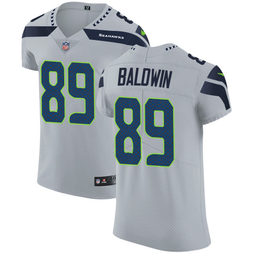 Nike Seahawks #89 Doug Baldwin Grey Alternate Men's Stitched NFL Vapor Untouchable Elite Jersey Nike Seahawks #89 Doug Baldwin Grey Alternate Men's Stitched NFL Vapor Untouchable Elite Jersey