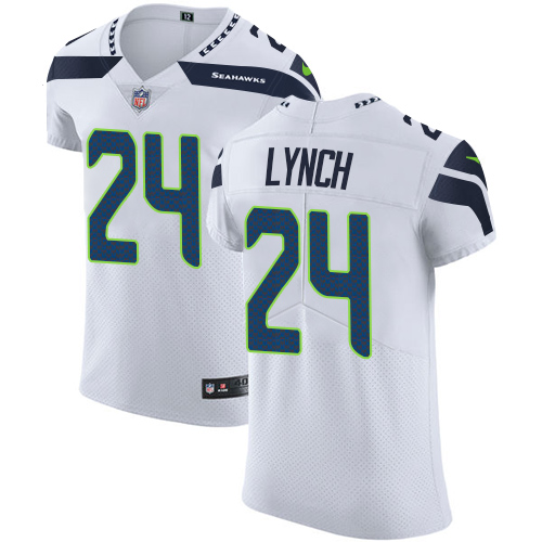 Nike Seahawks #24 Marshawn Lynch White Men's Stitched NFL Vapor Untouchable Elite Jersey Nike Seahawks #24 Marshawn Lynch White Men's Stitched NFL Vapor Untouchable Elite Jersey