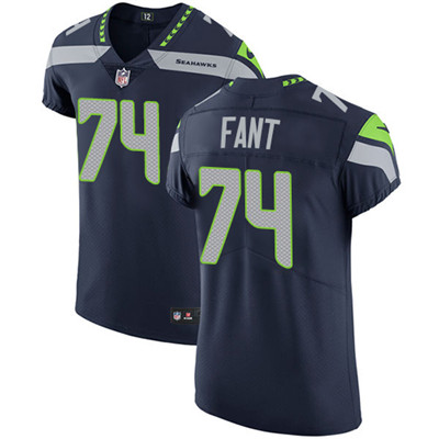 Nike Seahawks #74 George Fant Steel Blue Team Color Men's Stitched NFL Vapor Untouchable Elite Jersey Nike Seahawks #74 George Fant Steel Blue Team Color Men's Stitched NFL Vapor Untouchable Elite Jersey