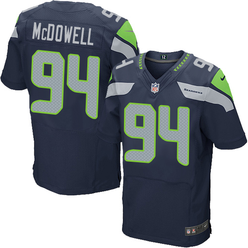 Nike Seahawks #94 Malik McDowell Steel Blue Team Color Men's Stitched NFL Elite Jersey Nike Seahawks #94 Malik McDowell Steel Blue Team Color Men's Stitched NFL Elite Jersey