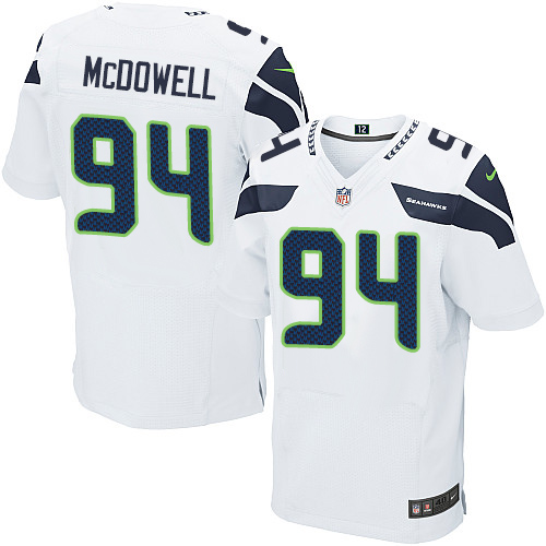 Nike Seahawks #94 Malik McDowell White Men's Stitched NFL Elite Jersey Nike Seahawks #94 Malik McDowell White Men's Stitched NFL Elite Jersey