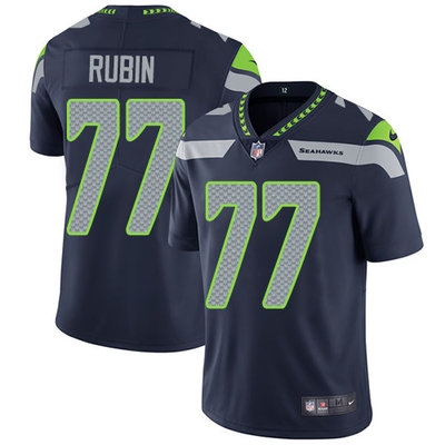 Nike Seahawks #77 Ahtyba Rubin Steel Blue Team Color Men's Stitched NFL Vapor Untouchable Limited Jersey Nike Seahawks #77 Ahtyba Rubin Steel Blue Team Color Men's Stitched NFL Vapor Untouchable Limited Jersey