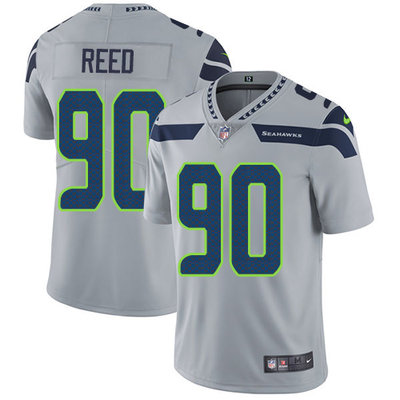 Nike Seahawks #90 Jarran Reed Grey Alternate Men's Stitched NFL Vapor Untouchable Limited Jersey Nike Seahawks #90 Jarran Reed Grey Alternate Men's Stitched NFL Vapor Untouchable Limited Jersey