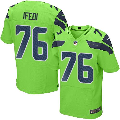Nike Seahawks #76 Germain Ifedi Green Men's Stitched NFL Elite Rush Jersey Nike Seahawks #76 Germain Ifedi Green Men's Stitched NFL Elite Rush Jersey