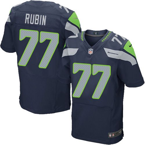 Nike Seahawks #77 Ahtyba Rubin Steel Blue Team Color Men's Stitched NFL Elite Jersey Nike Seahawks #77 Ahtyba Rubin Steel Blue Team Color Men's Stitched NFL Elite Jersey