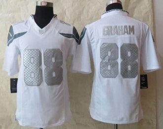Nike Seattle Seahawks #88 Jimmy Graham White Men's Stitched NFL Limited Platinum Jersey Nike Seattle Seahawks #88 Jimmy Graham White Men's Stitched NFL Limited Platinum Jersey