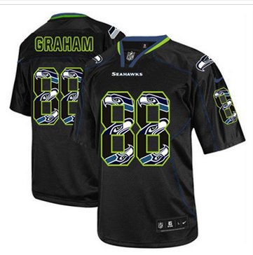 New Seattle Seahawks #88 Jimmy Graham New Lights Out Black Men's Stitched NFL Elite jersey New Seattle Seahawks #88 Jimmy Graham New Lights Out Black Men's Stitched NFL Elite jersey