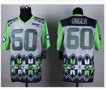 New Seattle Seahawks #60 Max Unger Grey NFL Elite Noble Fashion Jersey New Seattle Seahawks #60 Max Unger Grey NFL Elite Noble Fashion Jersey