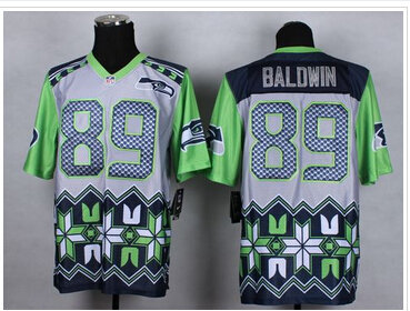 New Seattle Seahawks #89 Doug Baldwin Grey NFL Elite Noble Fashion Jersey New Seattle Seahawks #89 Doug Baldwin Grey NFL Elite Noble Fashion Jersey