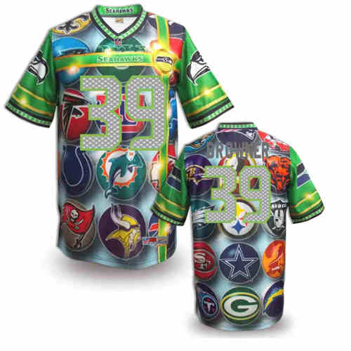 New Seattle Seahawks #39 Brandon Browner Team Color NFL Elite Fanatical Version Jerseys