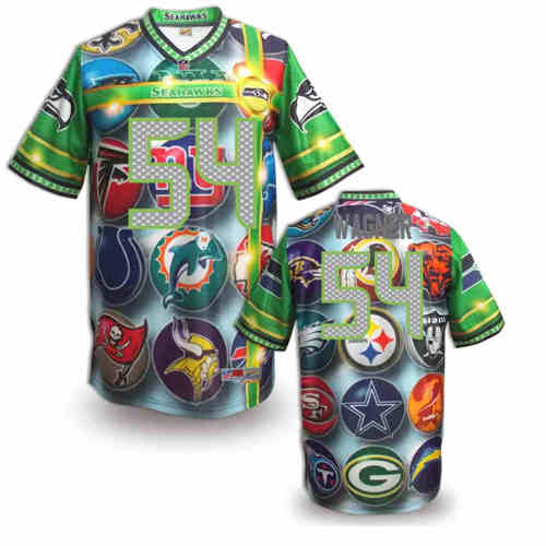 New Seattle Seahawks #54 Bobby Wagner Team Color NFL Elite Fanatical Version Jerseys New Seattle Seahawks #54 Bobby Wagner Team Color NFL Elite Fanatical Version Jerseys