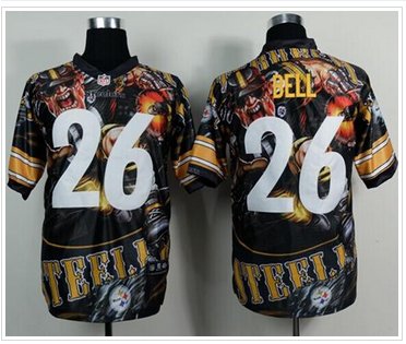 NEW Steelers #26 Le'Veon Bell Team Color NFL Elite Fanatical Version Jersey