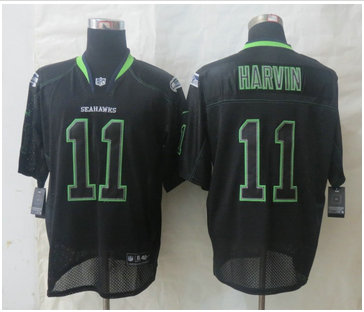 NEW Seattle Seahawks #11 Percy Harvin Lights Out Black Men's Stitched NFL Elite Jersey NEW Seattle Seahawks #11 Percy Harvin Lights Out Black Men's Stitched NFL Elite Jersey