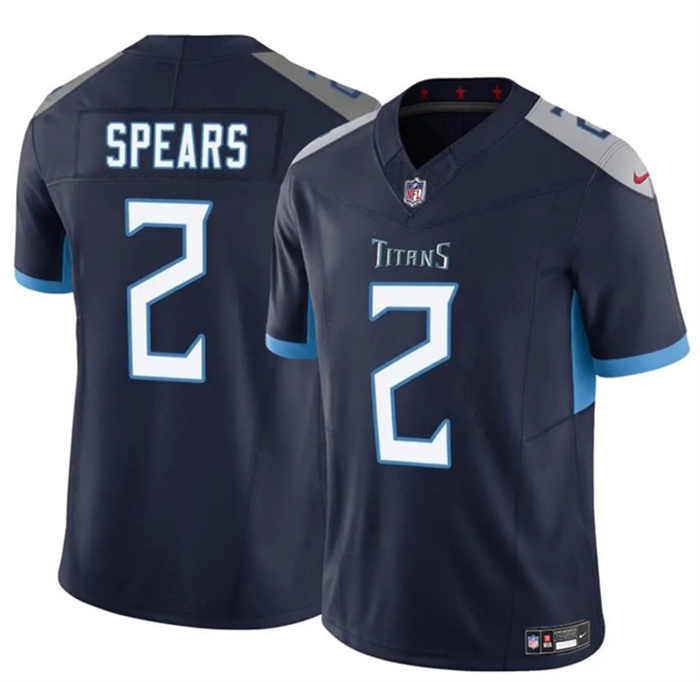Men's Tennessee Titans #2 Tyjae Spears Navy 2024 F.U.S.E. Vapor Limited Stitched Football Jersey Men's Tennessee Titans #2 Tyjae Spears Navy 2024 F.U.S.E. Vapor Limited Stitched Football Jersey