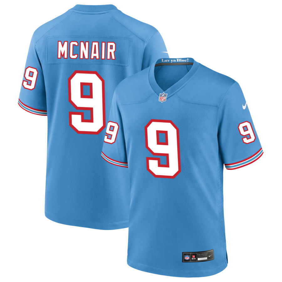 Men's Tennessee Titans #9 Steve McNair Blue Vapor Untouchable Stitched Jersey Men's Tennessee Titans #9 Steve McNair Blue Vapor Untouchable Stitched Jersey