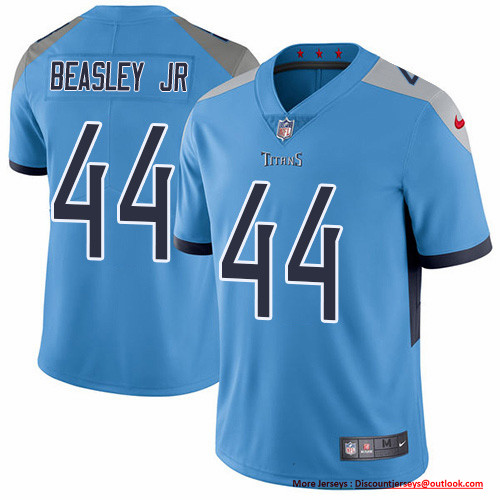 Nike Titans #44 Vic Beasley Jr Light Blue Alternate Men's Stitched NFL Vapor Untouchable Limited Jersey Nike Titans #44 Vic Beasley Jr Light Blue Alternate Men's Stitched NFL Vapor Untouchable Limited Jersey