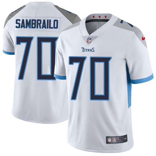 Nike Titans #70 Ty Sambrailo White Men's Stitched NFL Vapor Untouchable Limited Jersey Nike Titans #70 Ty Sambrailo White Men's Stitched NFL Vapor Untouchable Limited Jersey