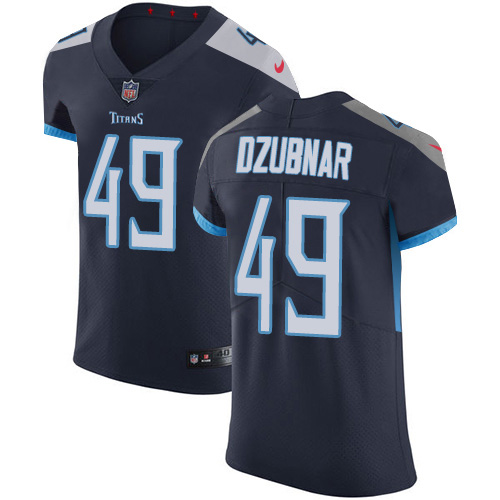 Nike Titans #49 Nick Dzubnar Navy Blue Team Color Men's Stitched NFL Vapor Untouchable Elite Jersey Nike Titans #49 Nick Dzubnar Navy Blue Team Color Men's Stitched NFL Vapor Untouchable Elite Jersey