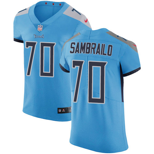 Nike Titans #70 Ty Sambrailo Light Blue Alternate Men's Stitched NFL New Elite Jersey Nike Titans #70 Ty Sambrailo Light Blue Alternate Men's Stitched NFL New Elite Jersey