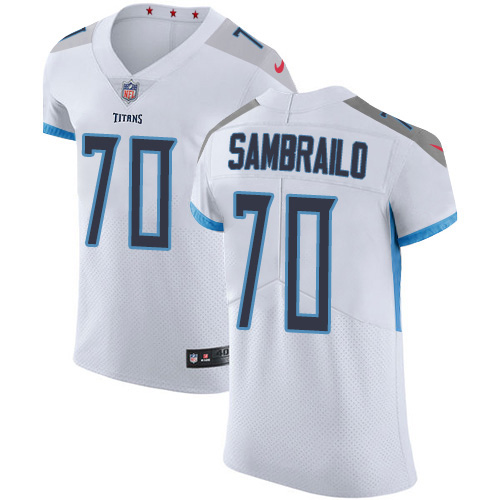 Nike Titans #70 Ty Sambrailo White Men's Stitched NFL New Elite Jersey Nike Titans #70 Ty Sambrailo White Men's Stitched NFL New Elite Jersey