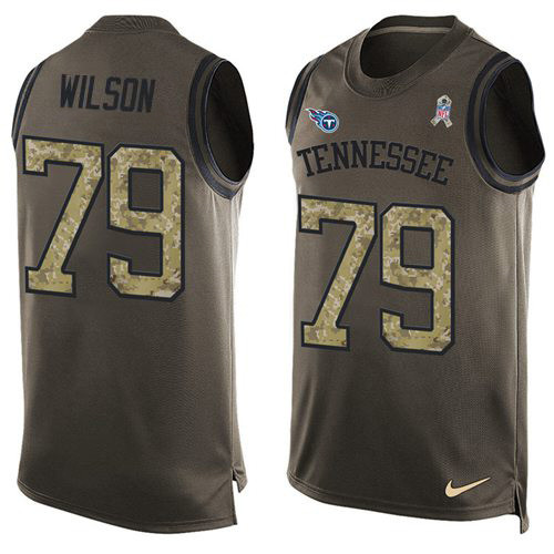 Nike Titans #79 Isaiah Wilson Green Men's Stitched NFL Limited Salute To Service Tank Top Jersey Nike Titans #79 Isaiah Wilson Green Men's Stitched NFL Limited Salute To Service Tank Top Jersey