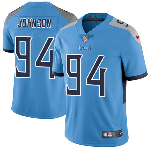 Nike Titans #94 Austin Johnson Light Blue Team Color Men's Stitched NFL Vapor Untouchable Limited Jersey Nike Titans #94 Austin Johnson Light Blue Team Color Men's Stitched NFL Vapor Untouchable Limited Jersey