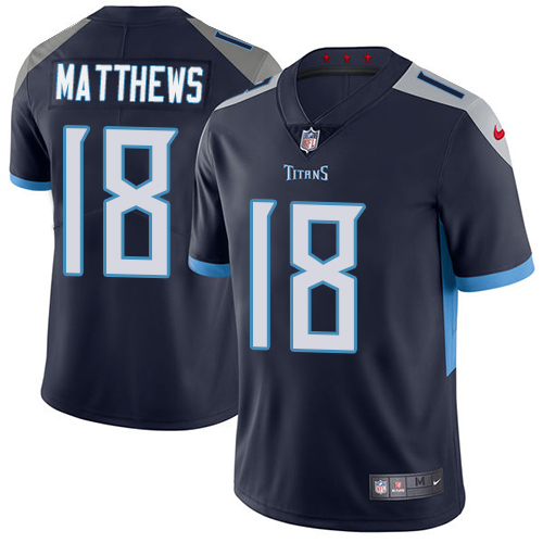 Nike Titans #18 Rishard Matthews Navy Blue Alternate Men's Stitched NFL Vapor Untouchable Limited Jersey Nike Titans #18 Rishard Matthews Navy Blue Alternate Men's Stitched NFL Vapor Untouchable Limited Jersey