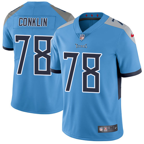 Nike Titans #78 Jack Conklin Light Blue Team Color Men's Stitched NFL Vapor Untouchable Limited Jersey Nike Titans #78 Jack Conklin Light Blue Team Color Men's Stitched NFL Vapor Untouchable Limited Jersey