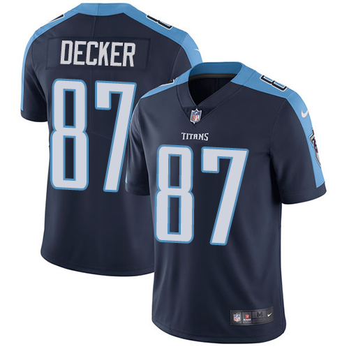 Nike Titans #87 Eric Decker Navy Blue Alternate Men's Stitched NFL Vapor Untouchable Limited Jersey Nike Titans #87 Eric Decker Navy Blue Alternate Men's Stitched NFL Vapor Untouchable Limited Jersey