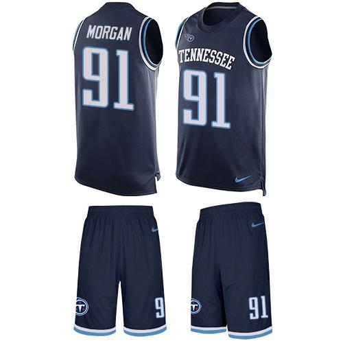 Nike Titans #91 Derrick Morgan Navy Blue Alternate Men's Stitched NFL Limited Tank Top Suit Jersey Nike Titans #91 Derrick Morgan Navy Blue Alternate Men's Stitched NFL Limited Tank Top Suit Jersey