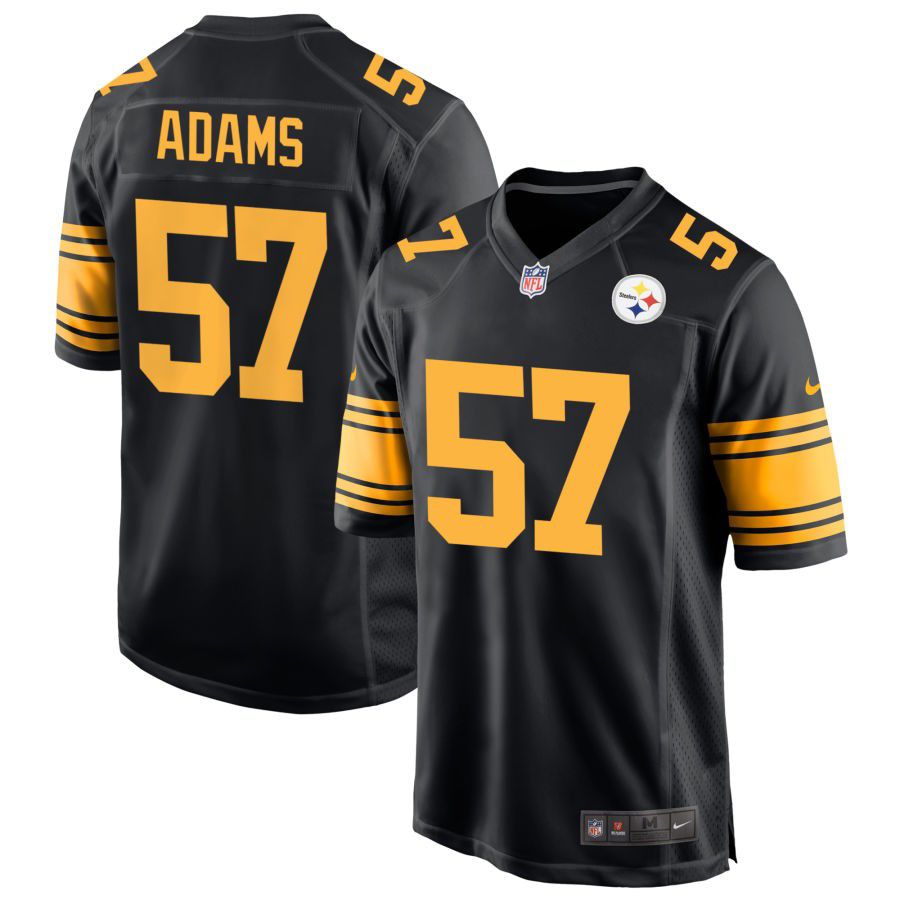 Men Steelers #57 Montravius Adams Vapor Limited Rush Black Jerseys Men Steelers #57 Montravius Adams Vapor Limited Rush Black Jerseys