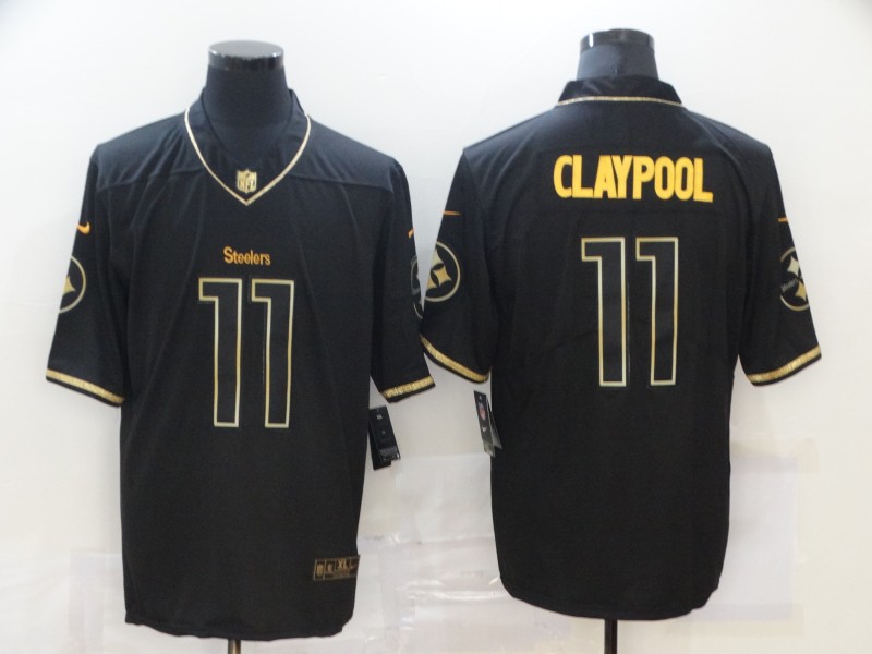Nike Steelers 11 Chase Claypool Black Gold Vapor Untouchable Limited Jersey Nike Steelers 11 Chase Claypool Black Gold Vapor Untouchable Limited Jersey