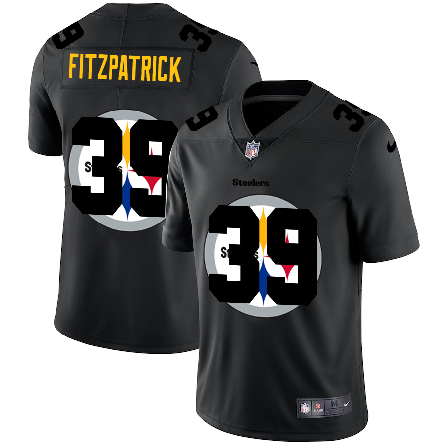 Pittsburgh Steelers #39 Minkah Fitzpatrick Men's Nike Team Logo Dual Overlap Limited NFL Jersey Black Pittsburgh Steelers #39 Minkah Fitzpatrick Men's Nike Team Logo Dual Overlap Limited NFL Jersey Black