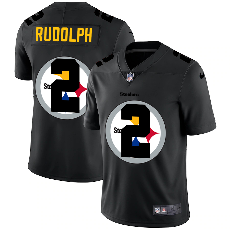 Pittsburgh Steelers #2 Mason Rudolph Men's Nike Team Logo Dual Overlap Limited NFL Jersey Black Pittsburgh Steelers #2 Mason Rudolph Men's Nike Team Logo Dual Overlap Limited NFL Jersey Black